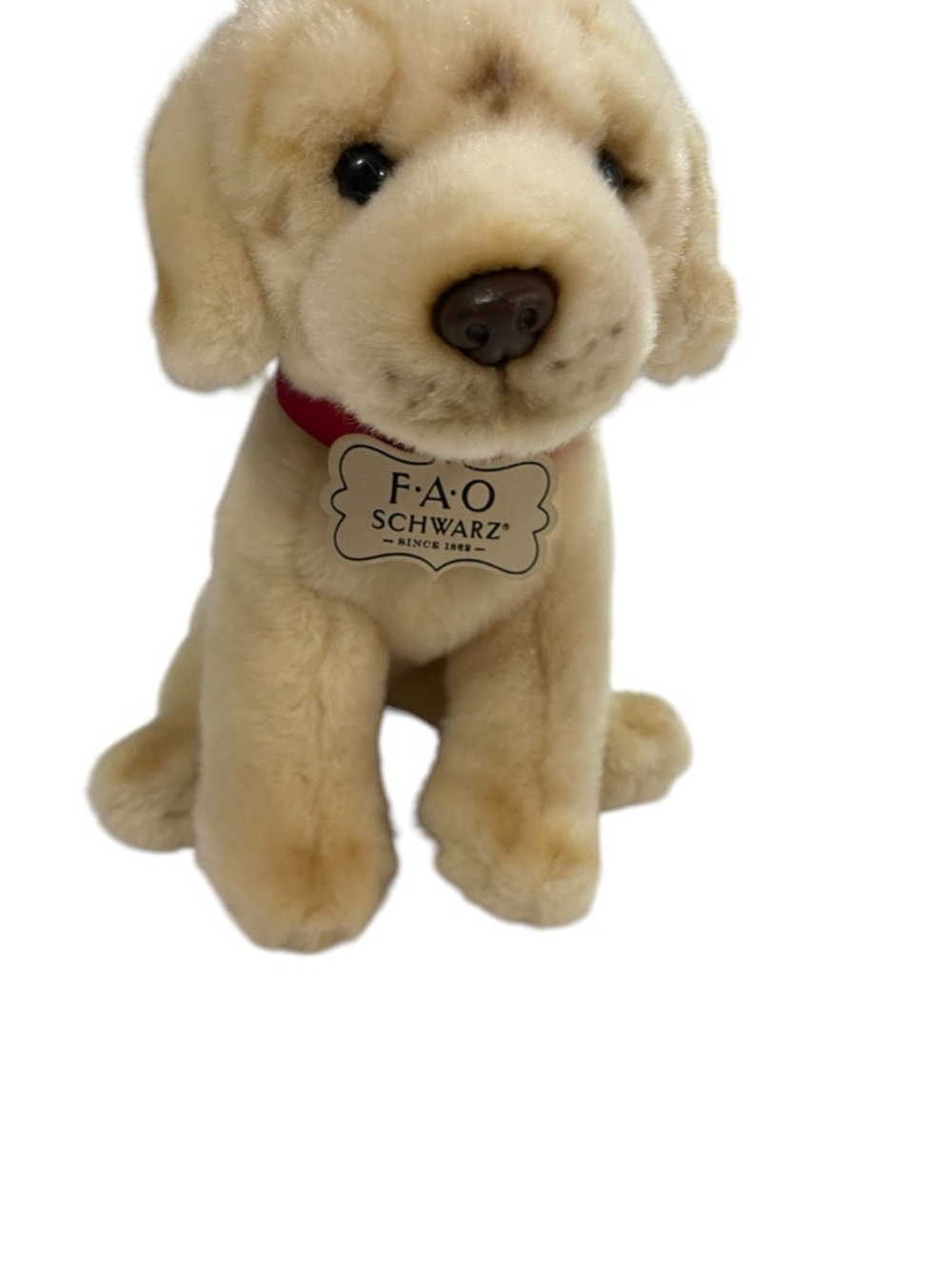FAO SCHWARZ 10" Labrador Lab Golden Retriever Puppy Dog Plush Stuffed